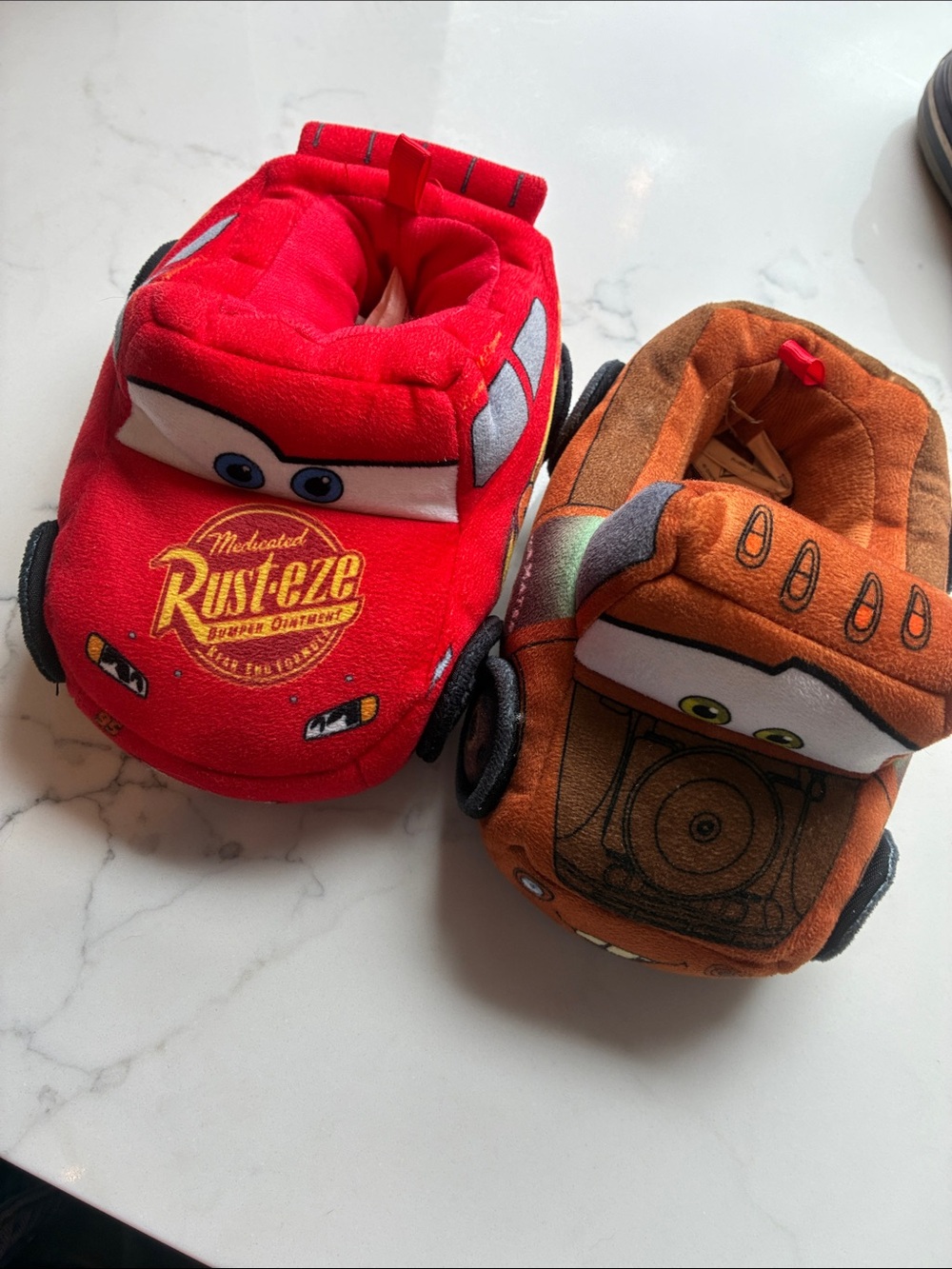 Cars Lightning McQueen & Mater Plush Slipper Set